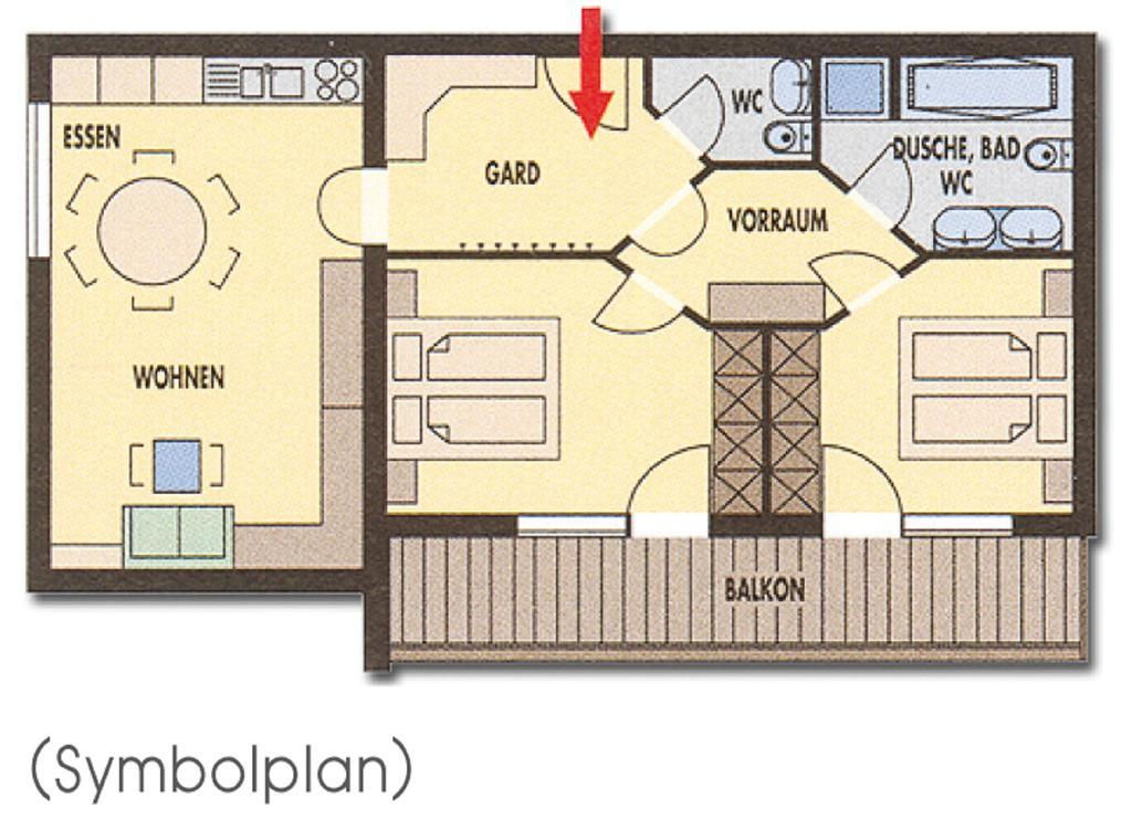 Top Tirol Appartement Huben  Bilik gambar